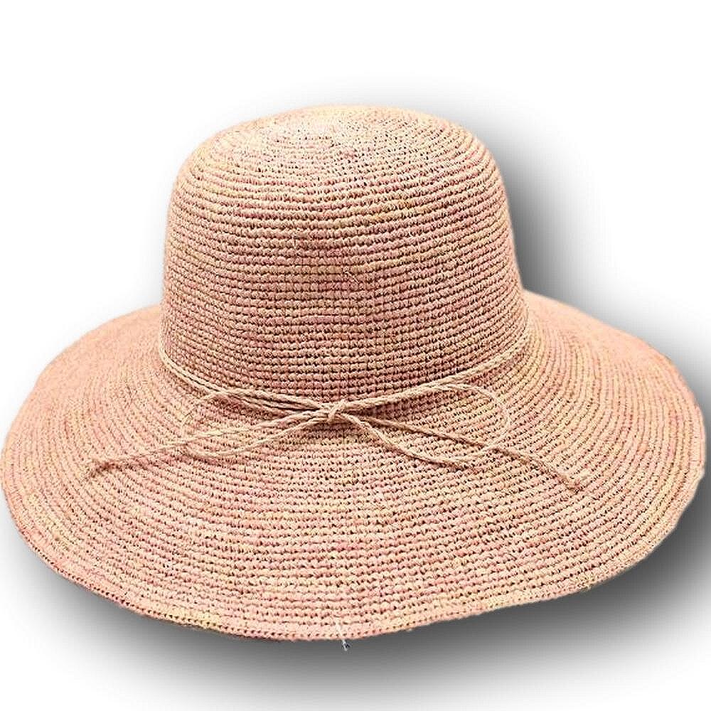 Плажна Дамска шапка с голяма периферия от Рафия-Copy