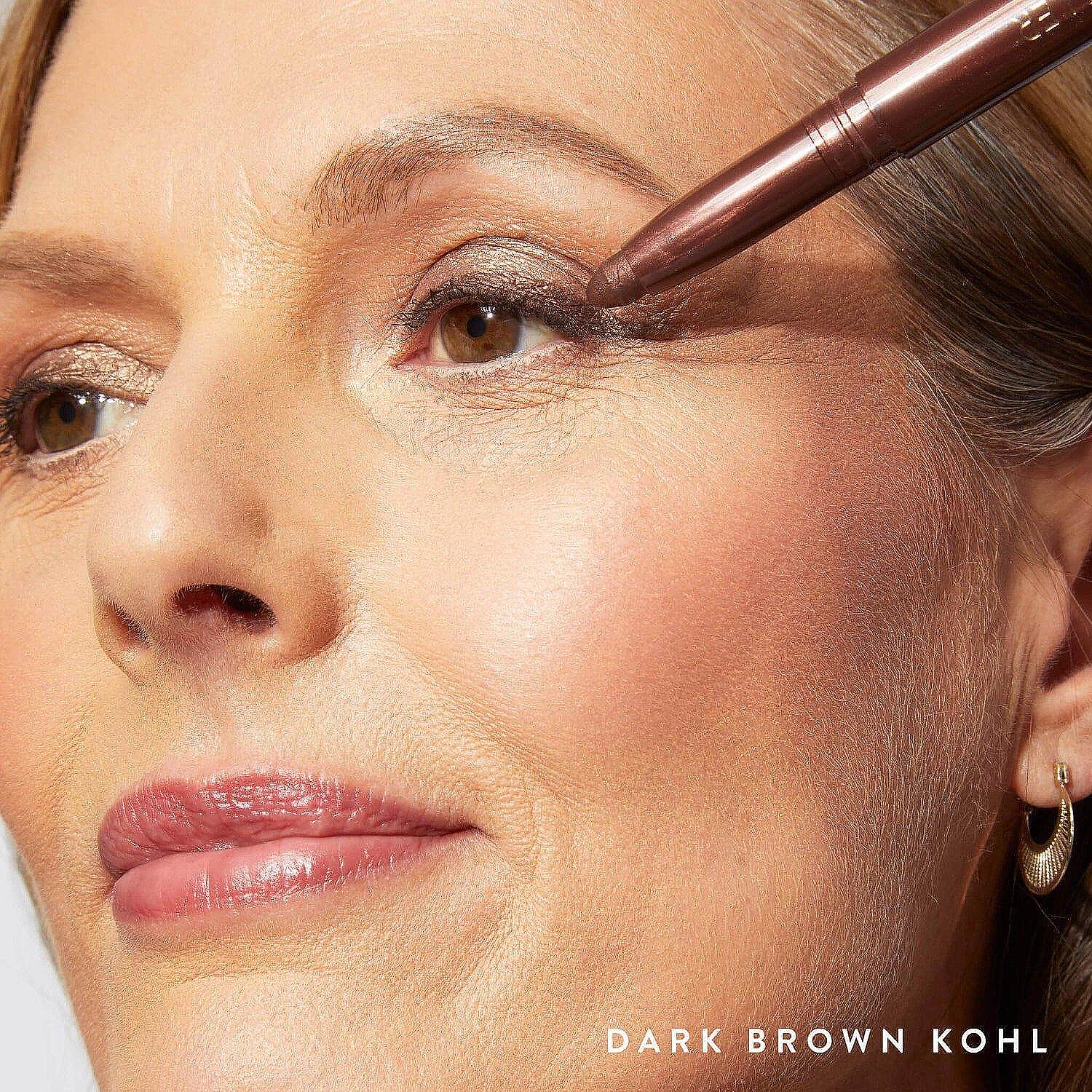 Очна линия за дефиниран и опуен грим Laura Geller Kajal Longwear Eyeliner Dark Brown