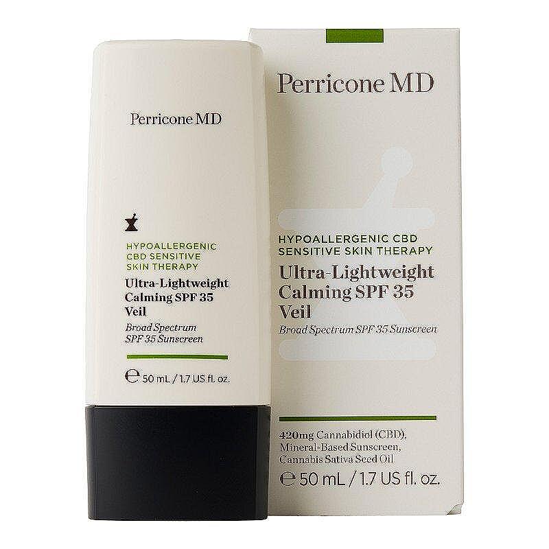 Успокояващ крем за чувствителна кожа SPF35 Perricone MD Hypoallergenic CBD Sensitive Skin Therapy Veil