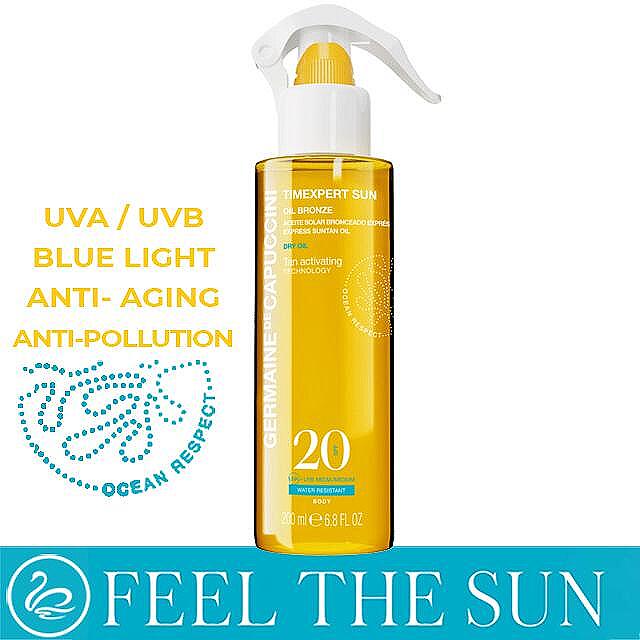 Слънцезащитно олио за активиране на тена SPF20 Germaine De Capuccini Timexpert Sun Oil Bronze