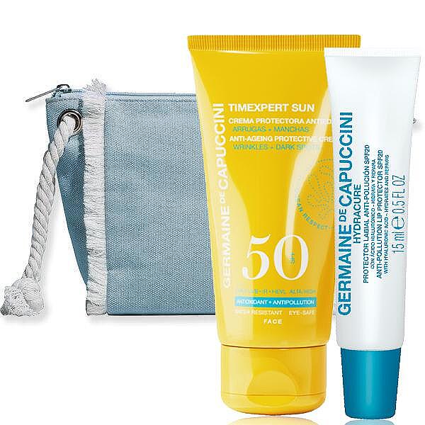 Комплект Слънцезащита за лице Крем SPF50 и Балсам за устни SPF20 Germaine De Capuccini Timexpert Sun