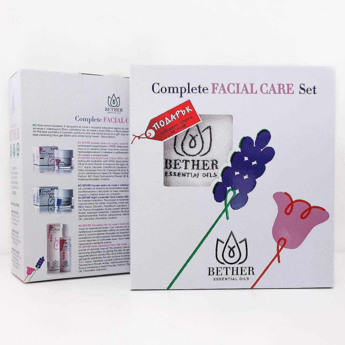 Комплект Хидратация и Подхранване за лице Bether Complete Facial Care Set