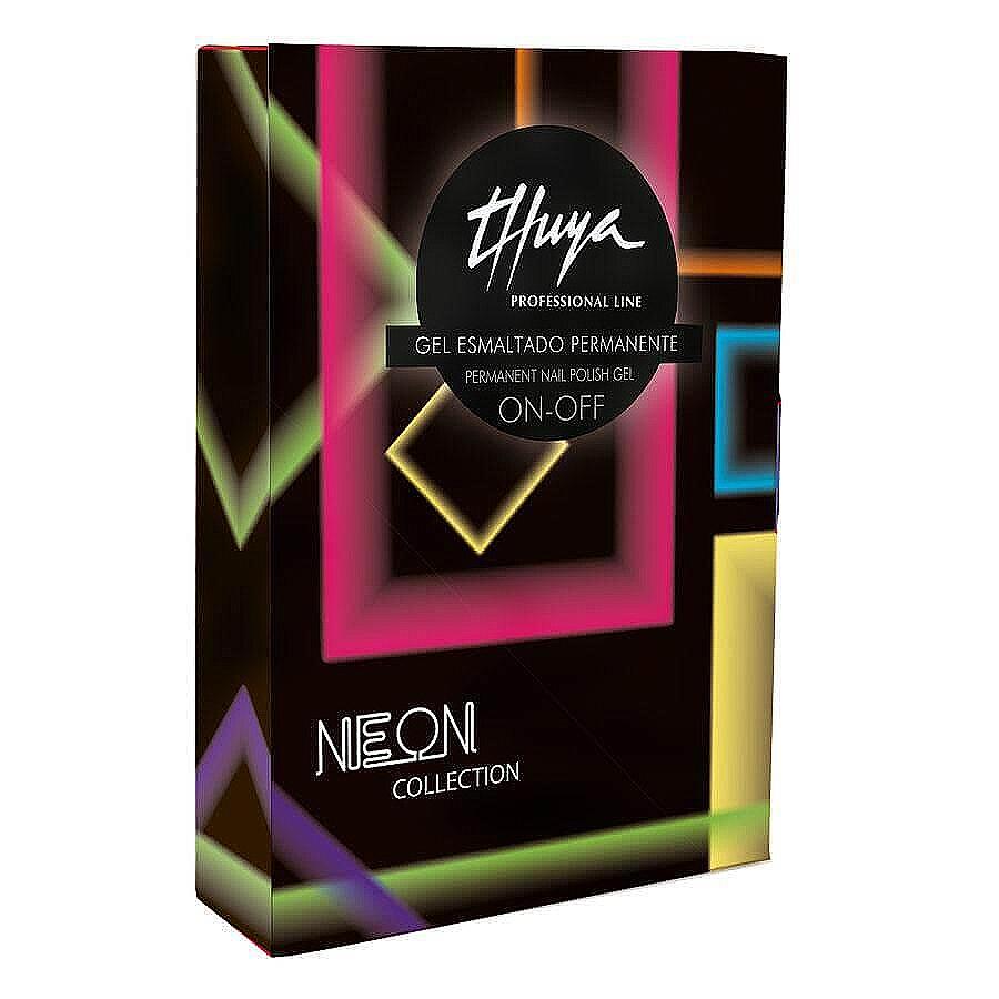 Комплект гел лак в неонови цветове Thuya Gel On Off Neones Kit