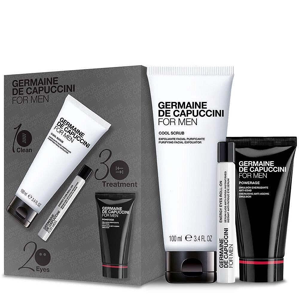 Подаръчен комплект за мъже Germaine De Capuccini For Men Skincare Routine Powerage