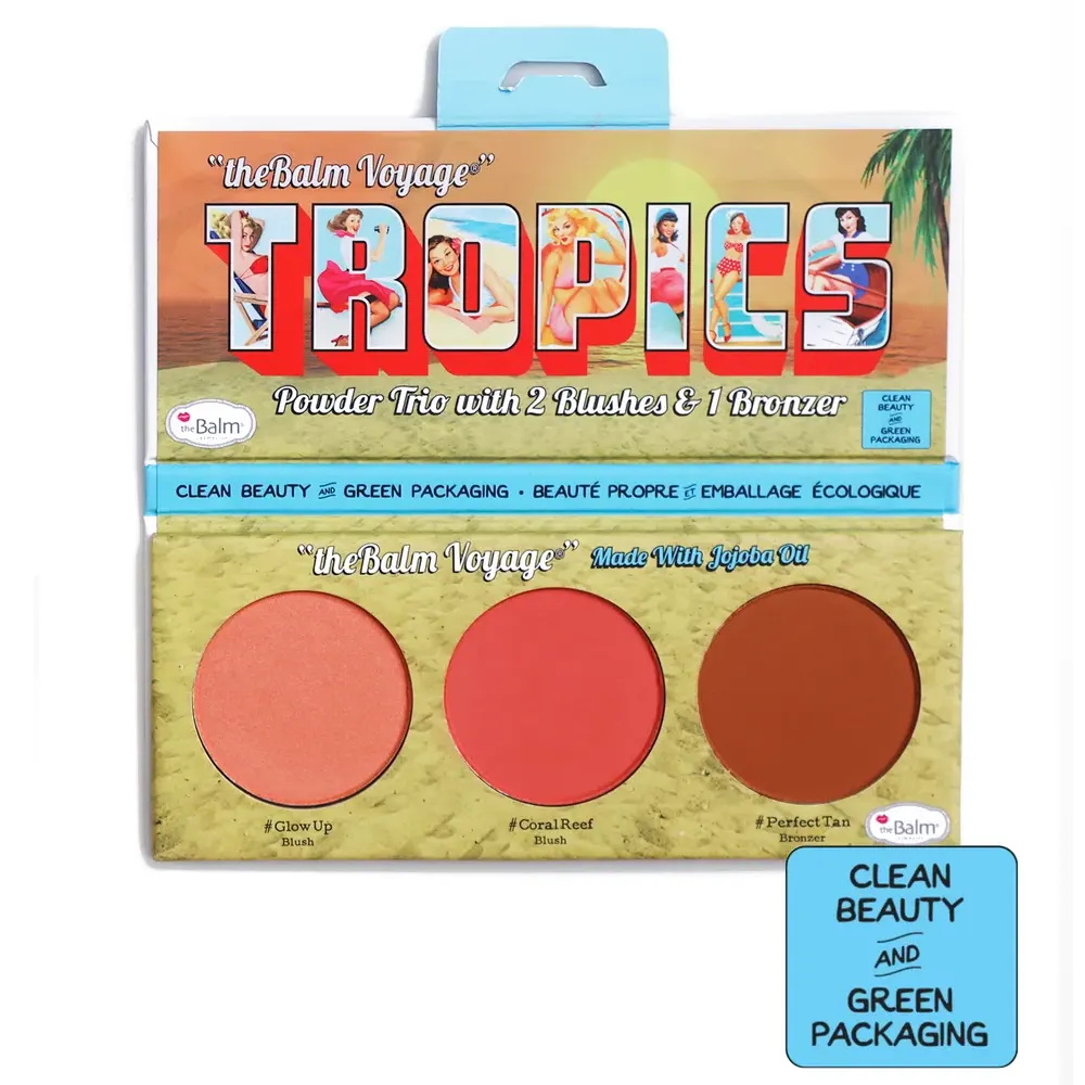 Палитра Руж и Бронзант за лице The Balm theBalm Voyage Tropics