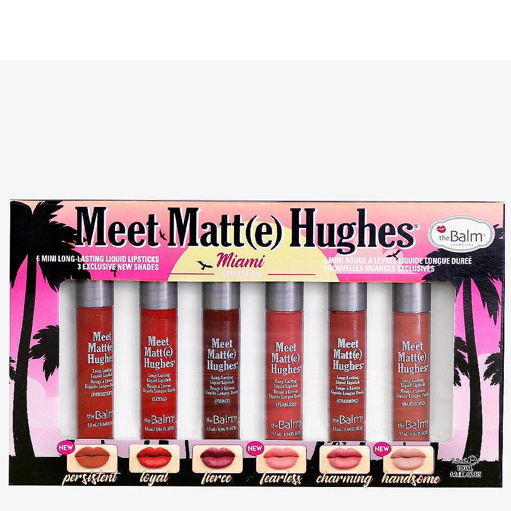 Мини комплект Течни червила за устни The Balm Meet Matt(e) Hughes Miami