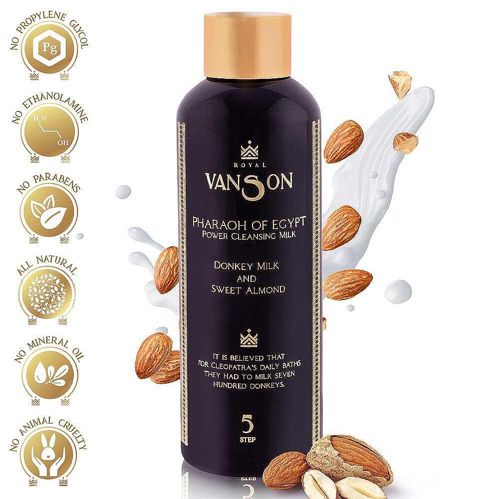 Почистващо тоалетно мляко за лице и грим Royal Van Son Pharaoh of Egypt Cleansing Milk