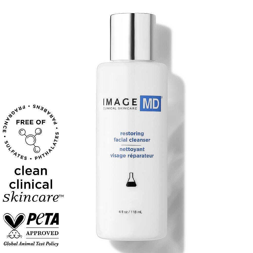 Измиващ гел за лице с AHA и BHA киселини IMAGE MD Restoring Facial Cleanser