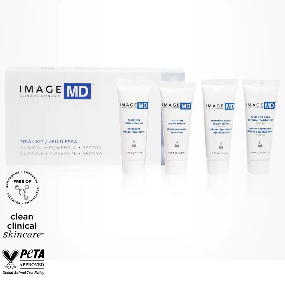 Мини комплект за лице Подмладяване с ретинол IMAGE MD Clinical Skincare Restoring Trial Kit