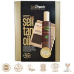 Комплект Автобронзиране за тяло Tan Organic Self Tan Oil & Tan Erase Glove