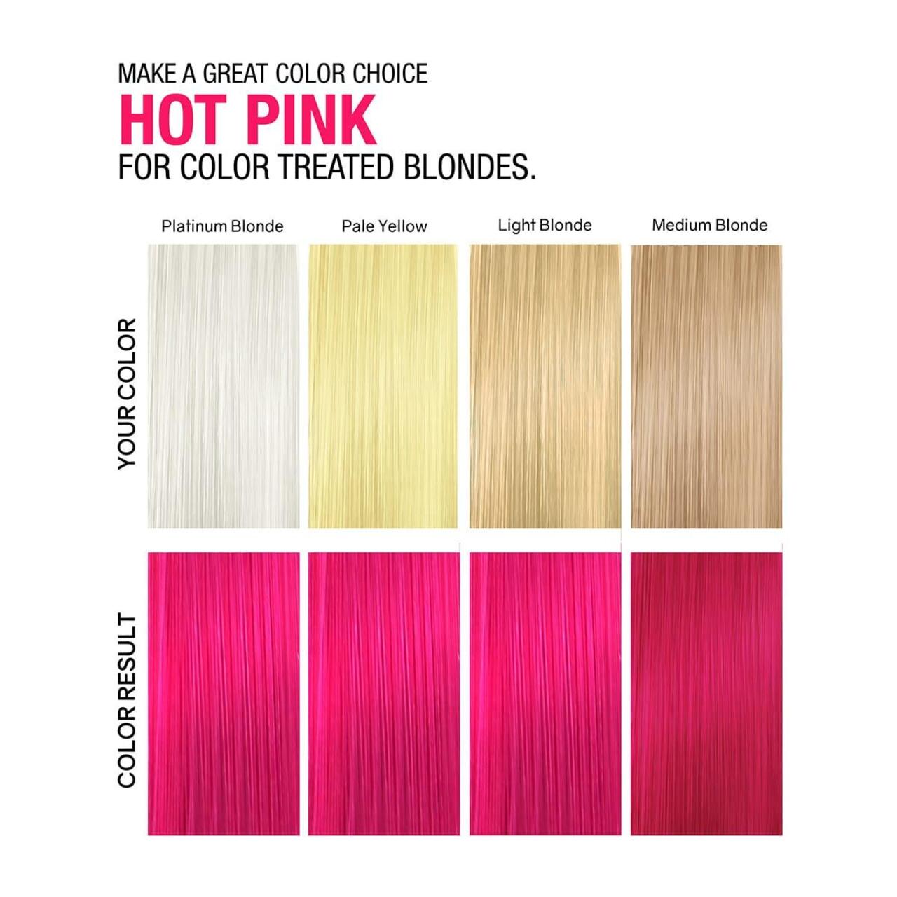 Оцветяващ шампоан за руса и кестенява коса с кичури Celeb Viral Colorwash Extreme Hot Pink