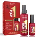 Комплект Възстановяващи терапии за коса без отмиване Revlon Uniq One All In One Hair Treatment Celebration Duo