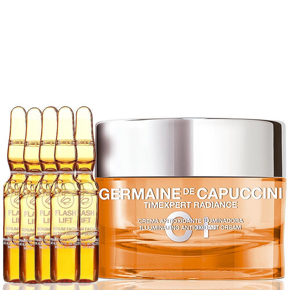 Комплект Анти-ейдж и стягане за суха кожа Germaine de Capuccini Timexpert Radiance C+ Cream Flash