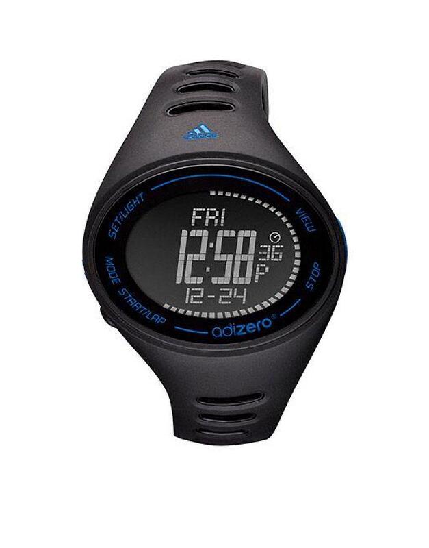 ADIDAS AdiZero Digital Rubber Watch Black