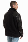 Мъжко кожено яке в черен цвят Rockeds