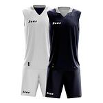Мъжки двулицев Баскетболен Екип ZEUS Kit Doblo Bianco/Blu