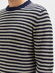 Пуловер с вълна и памук  SLHDAVIS LS KNIT CREW NECK U