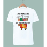 Мъжка тениска Save the Veggies Eat the cow instead