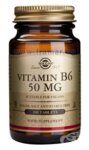 SOLGAR Vitamin B6 50 mg - Витамин В6 - 100 таблетки - нужен на нервната система
