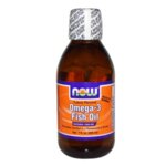 NOW Foods Omega-3 Liquid (Lemon) - 200 ml - Молекулярно Дистилирано рибено масло с аромат на лимон -  комплекс от незаменими полиненаситени мастни киселини с  благоприятно въздействие върху
