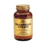 SOLGAR Magnesium Citrate 200mg - 60 таблетки - Магнезиев цитрат -  Помага за отстраняването на амоняка от организма и играе важна роля в регулирането на сърдечния ритъм мускулното съкращение