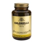 SOLGAR Chlorella 520mg - 100 капсули - Хлорела - Концентрирана и смилаема форма на протеини, богата на витамини, минерали, микроелементи