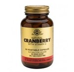 SOLGAR Cranberry with Vitamin C - 60 капсули - Червена боровинка с витамин С - богат източник на витамини, минерали и флавоноиди