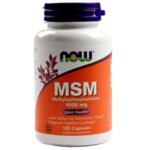 NOW Foods MSM 1000 мг - 120 Капсули - Метилсулфонилметан - поддържа здрави различните видове съединителна тъкан