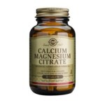 SOLGAR Calcium Magnesium Citrate - 50 таблетки - Калций + Магнезий -  за изграждане и поддържане на костите съединителната тъкан зъбите за стимулиране на нервната и мускулната система