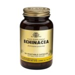 SOLGAR Echinacea - Ехинацея - 100 капсули - притежава антибактериални свойства стимулира и укрепва имунната система и помага при настинки грип инфекции