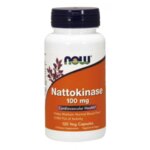 NOW Foods Nattokinase 100 mg - 60 Капсули - Натокиназа (от соеви зърна) за предпазване от сърдечно-съдови заболявания
