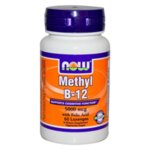 NOW Foods Methyl B-12 5000 мcg - 60 Дражета - Метил B12 (Метилкобаламин)