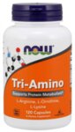 NOW Foods Tri-Amino - 120 капсули - Arginine / Ornitine / Lysine три от незаменимите за организма ни аминокиселини – Л-аргинин Л-лизин и Л-орнитин
