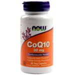 NOW Foods CoQ10 30 mg - 60 Капсули - изключително мощен антиоксидант подпомага горенето на мазнини оптимизира обмяната на веществата