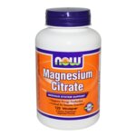 NOW Magnesium Citrate 167 mg - 120 Капсули - Магнезиев цитрат - играе ключова роля за енергийния метаболизъм и протеиновия синтез