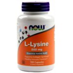 NOW Foods L-Lysine 500 mg - 100 Таблетки - L-лизин - Лизинът стимулира растежа и развитието на костната тъкан