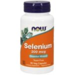 NOW Foods Selenium 200 mkg - 90 Капсули - Селен - ключов елемент за множество метаболитни процеси  силна антиоксидантна активност  неутрализира вредните радикали