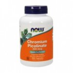 NOW Chromium Picolinate 200 mcg - 250 Капсули - Хром Пиколинат - силно влияние върху обмяната на мазнините и увеличаването на мускулната маса