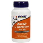 NOW Acetyl L-Carnitine 500 mg - 50 Капсули - производна съставка на Л-Карнитин - участва в метаболизма на въглехидратите и протеините както и транспортиране на мазнини към митохондриите