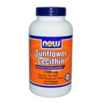 NOW Sunflower Lecithin 1200 mg - 100 Дражета - Слънчогледов лецитин - чудесен избор при алергични заболявания