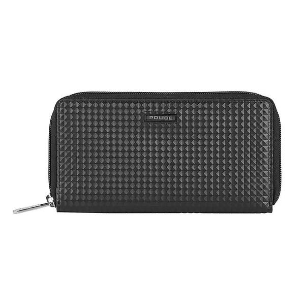 Дамски портфейл POLICE - Pyramid, с цип, черен-Copy Дамски портфейл POLICE - Pyramid, с цип, черен-Copy