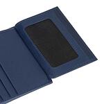 Вертикален мъжки портфейл Piquadro - Charlie, RFID защита, син