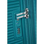 Куфар American Tourister Soundbox с 4 колела, 77cm с разширение, Зелен