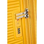 Куфар American Tourister Soundbox с 4 колела, 67cm с разширение, жълт