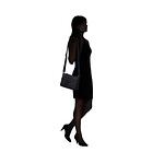 Move 4.0 Хоризонтална дамска чанта за през рамо в черен цвят