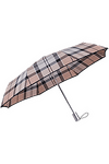 Тройно сгъваем автоматичен чадър Alu Drop S TM бежово каре