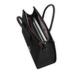 Neverending Голяма дамска чанта за 15.6 инча лаптоп черен цвят