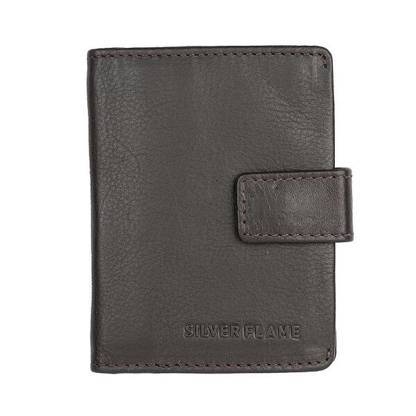 Визитник Silver Flame - SFG12408, кафяв Визитник Silver Flame - SFG12408, кафяв