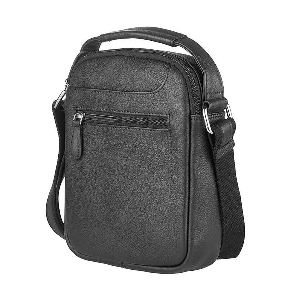 Мъжка черна чанта Silver Flame - SFG94402, черна Мъжка черна чанта Silver Flame - SFG94402, черна