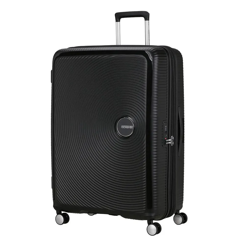Куфар American Tourister - Soundbox, на 4 колела, 80 см, с разширение, черен Куфар American Tourister - Soundbox, на 4 колела, 80 см, с разширение, черен